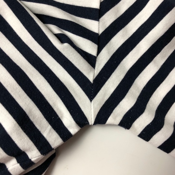 COS Striped Jersey 3/4 Sleeve Tee - Picture 3 of 5